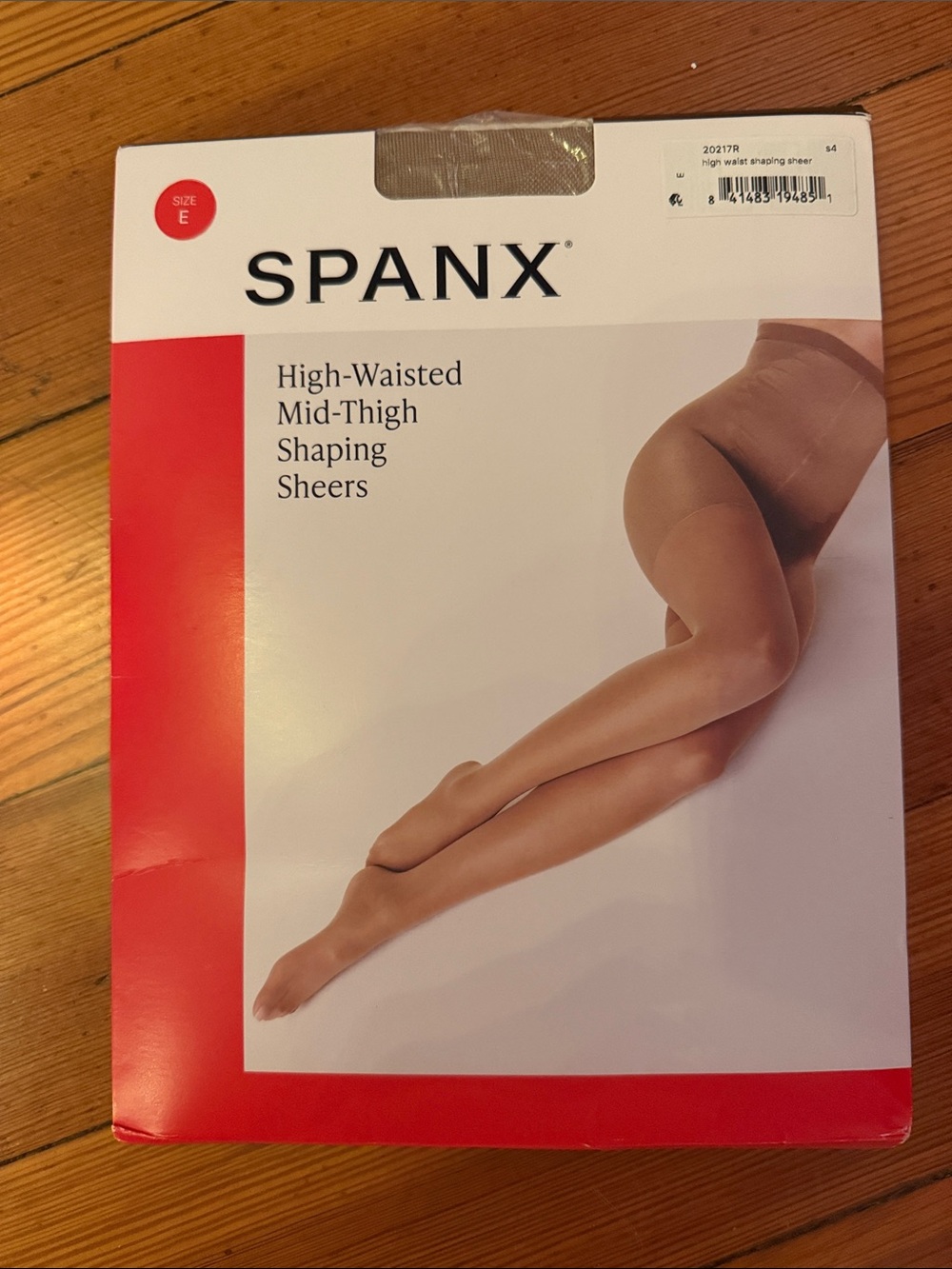 SPANX High-Waisted Mid-Thigh Shaping Sheers - Nude Size E